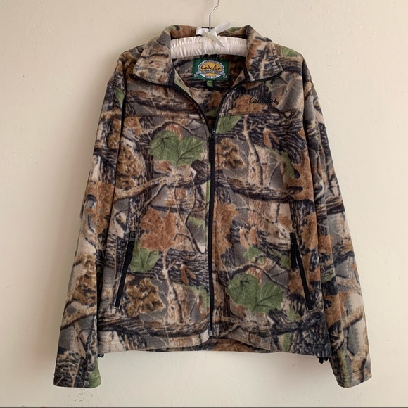 Cabela's Jackets & Coats | Cabelas Outdoor Gear Quiet Camo Fleece Jacket M | Poshmark